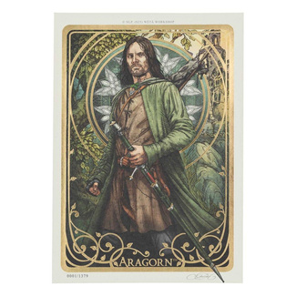 Lord of the Rings Art Print Aragorn Art Card 14 x 21 cm Limited Edition