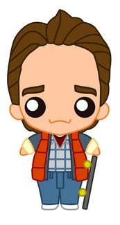 Back to the Future Pokis Rubber Minifigure Marty McFly 6 cm