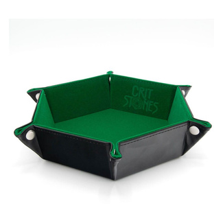 CritStones Folding Dice Tray Green