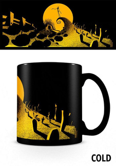 Nightmare before Christmas Heat Change Mug Graveyard Scene