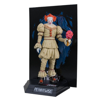 Welcome to Derry Movie Maniacs PVC Statue Pennywise (Flashback) (Gold Label) 16 cm