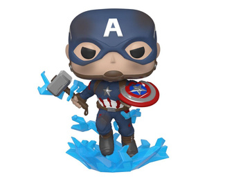 Endgame POP! Movies Vinyl Figure Captain America w/Broken Shield & Mjölnir 9 cm