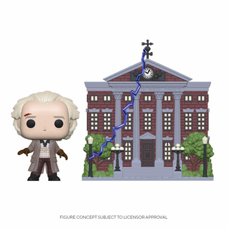 Back to the Future Funko POP! Town figurka Doc w/Clock Tower 9 cm