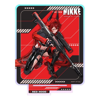 Nikke Crouching Series Acrylic Stand Red Hood Holographic 14 cm