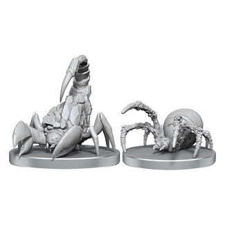 Pathfinder Deep Cuts Unpainted Miniatures Cave Scorpion & Hunting Spider