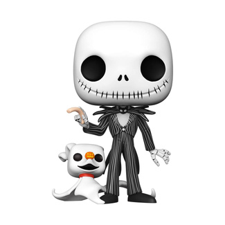 Nightmare before Christmas Super Sized Funko POP! Disney figurka Jack w/Zero 25 cm