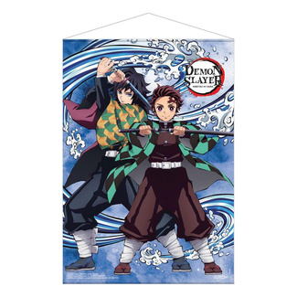 Kimetsu no Yaiba Wallscroll Tanjiro Kamado and Giyu Tomioka Water Breathing 50 x 70 cm