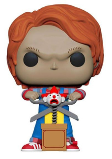 Child´s Play Funko POP! Movies figurka Chucky w/Buddy & Giant Scissors 9 cm
