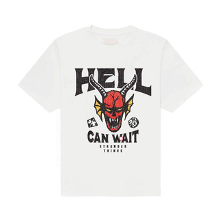 Stranger Things T-Shirt Hell Can Wait (white)