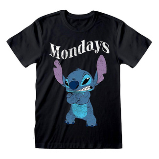 Lilo & Stitch T-Shirt Stitch Mondays Black Size M