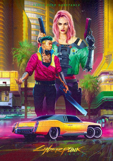 Cyberpunk 2077 Puzzle Kitsch Style (1000 pieces)
