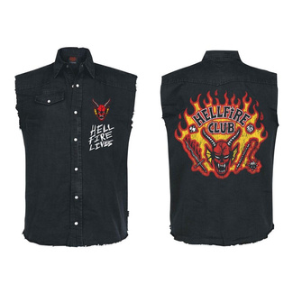 Stranger Things Work Shirt Hellfire Distressed