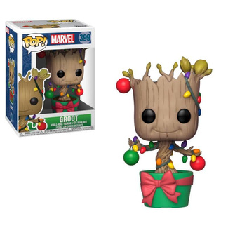 Marvel Comics Funko POP! Marvel Holiday Vinyl Bobble-Head Groot (Lights & Ornaments) 9 cm