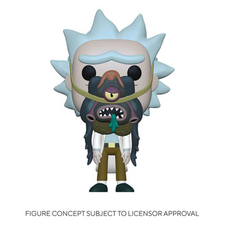 Rick & Morty Funko POP! Animation figurka Rick w/ Glorzo 9 cm