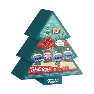 Lilo&Stitch Holiday 2025 Pocket Funko POP! Vinyl Keychains 4-Pack Tree Holiday Box 4 cm