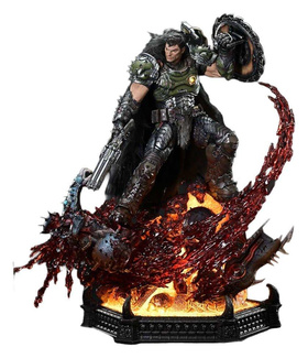 The Dark Ages Ultimate Premium Masterline Series Statue 1/4 DOOM Slayer DX Bonus Version 77 cm