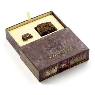 Monster Book Keychain and Pin Badge Gift Set