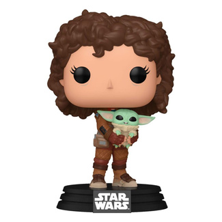 The Mandalorian POP! Vinyl Figure Peli Motto W/Grogu 9 cm