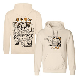 Pokémon Hooded Sweater Eevee Evolutions Katakana