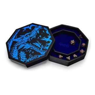 CritStones Arena Dice Tray Blue Dragon