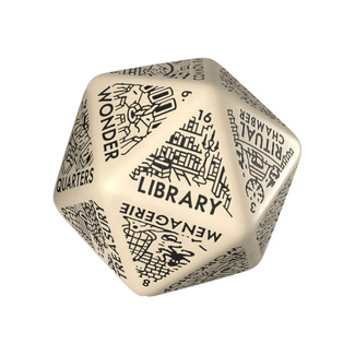 Viridian Jumbo Dice Dungeon Room Generator D20 Beige