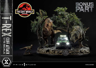 The Lost World Statue 1/15 T-Rex Cliff Attack Bonus Version 53 cm