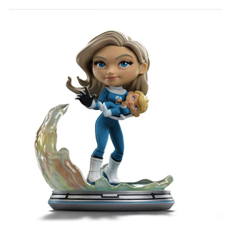 Fantastic Four Mini Co. PVC Figure Invisible Woman and Franklin 15 cm