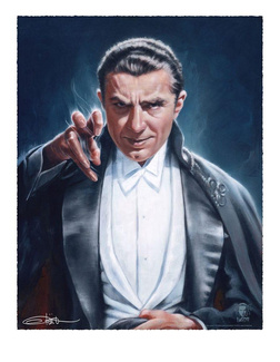 Dracula Art Print Count Dracula by Olivia De Berardinis 56 x 43 cm - unframed