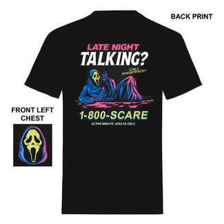 Scream T-Shirt Ghost Face Late Night Talking