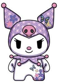 Sanrio DZNR Plush Figure Kuromi Asanoha Edition 18 cm