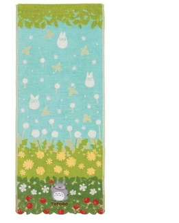 My Neighbor Totoro Towel Totoro Flowers & Stawberries 34 x 80 cm