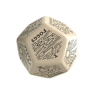 Viridian Jumbo Dice Weather Generator Die D12 Beige