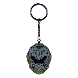 Doom The Dark Ages Metal Keychain Helmet