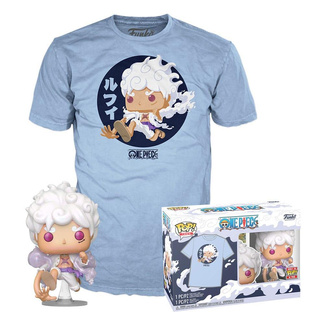 One Piece Funko POP! & Tee Box Luffy Fifth Gear Size M
