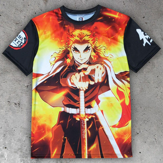 Kimetsu no Yaiba T-Shirt Kyojuro Rengoku Size M