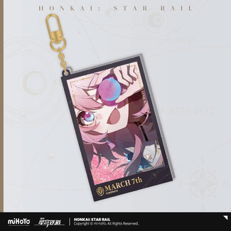 Star Rail Countdown Departure Series Acrylic Keychain March 7th Glitter 9 cm