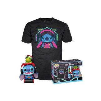 Lilo & Stitch Funko POP! & Tee Box Gmr Stitch w/frog Size M