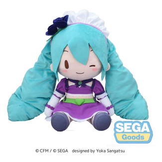 Hatsune Miku Fuwa Petit Plush Figure Hatsune Miku x Love and Berry Dress Up and Dance! Sparkly Purple 40 cm