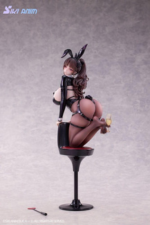 Original Character PVC Statue 1/6 Champagne and Bunny Girl Rose Black Stocking Ver. 31 cm