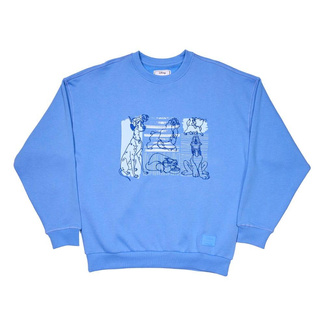 Disney by Loungefly Sweatshirt Unisex Dogs & Cats Oversized Crewneck Size S
