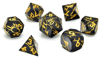 CritStones Metal Dice Set Torn Mystic (7)