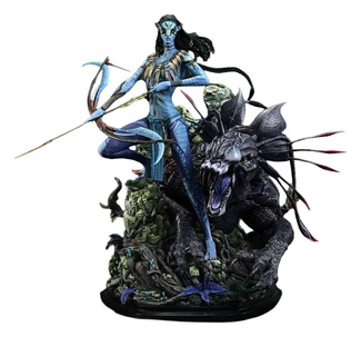 Avatar (Film) Real Elite Masterline Series Statue 1/4 Neytiri & Thanator 75 cm