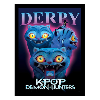 KPop Demon Hunters Collector Print Framed Poster Derpy
