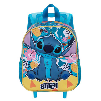 Lilo & Stitch 3D Backpack with Wheels Colors Turquoise Small