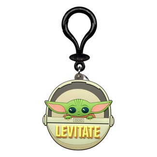 Star Wars Soft Touch PVC Bag Clip Baby Yoda Levitate