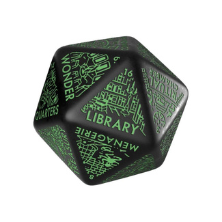 Viridian Jumbo Dice Dungeon Room Generator D20 Black