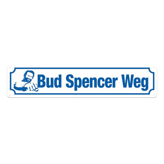 Bud Spencer Tin Sign Bud Spencer Weg 46 x 10 cm