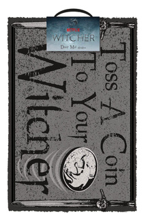 The Witcher Doormat Toss a Coin 40 x 60 cm