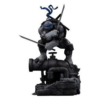 Teenage Mutant Ninja Turtles Art Scale Statue 1/10 Leonardo Black and White Variant 26 cm heo exclusive