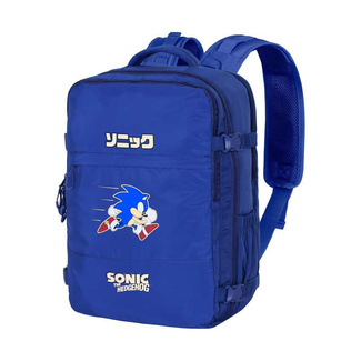 Sonic The Hedgehog Mercury Travel Backpack Sega Action Blue Large